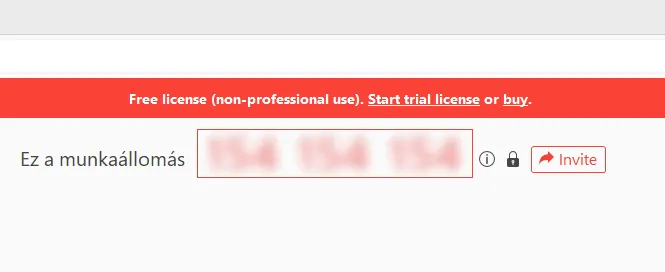 AnyDesk munkaállomás azonosító