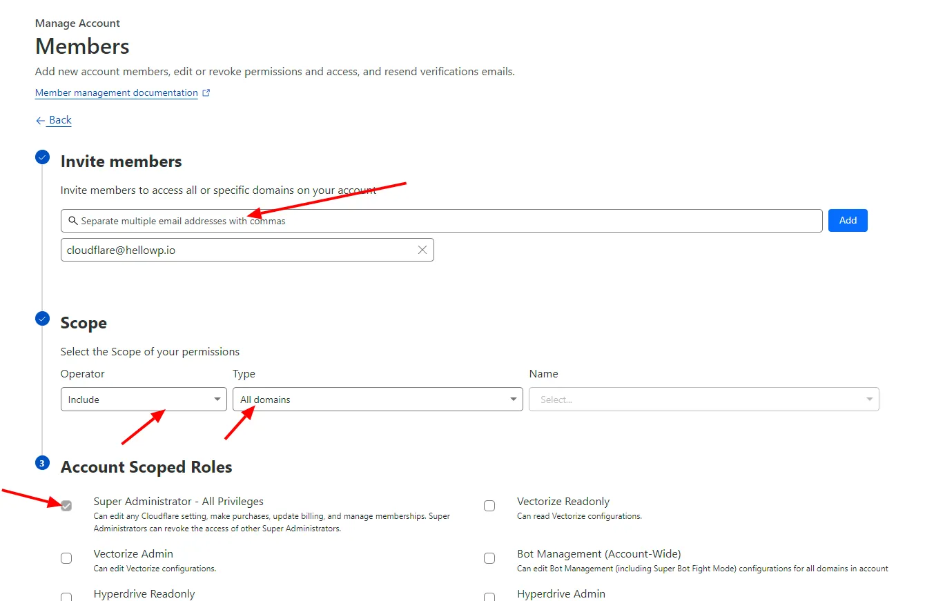 cloudflare account home