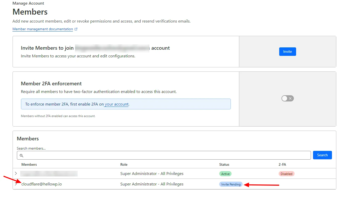 cloudflare account home