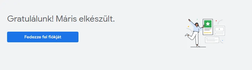 Google Ads fiók létrehozva