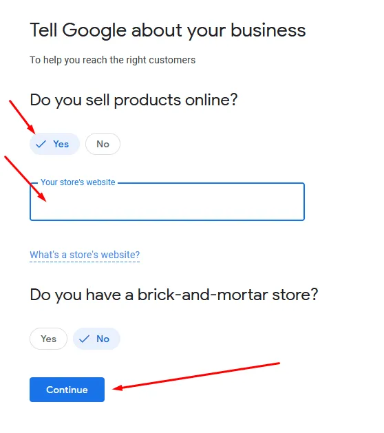 Google Merchant Center fiók létrehozása