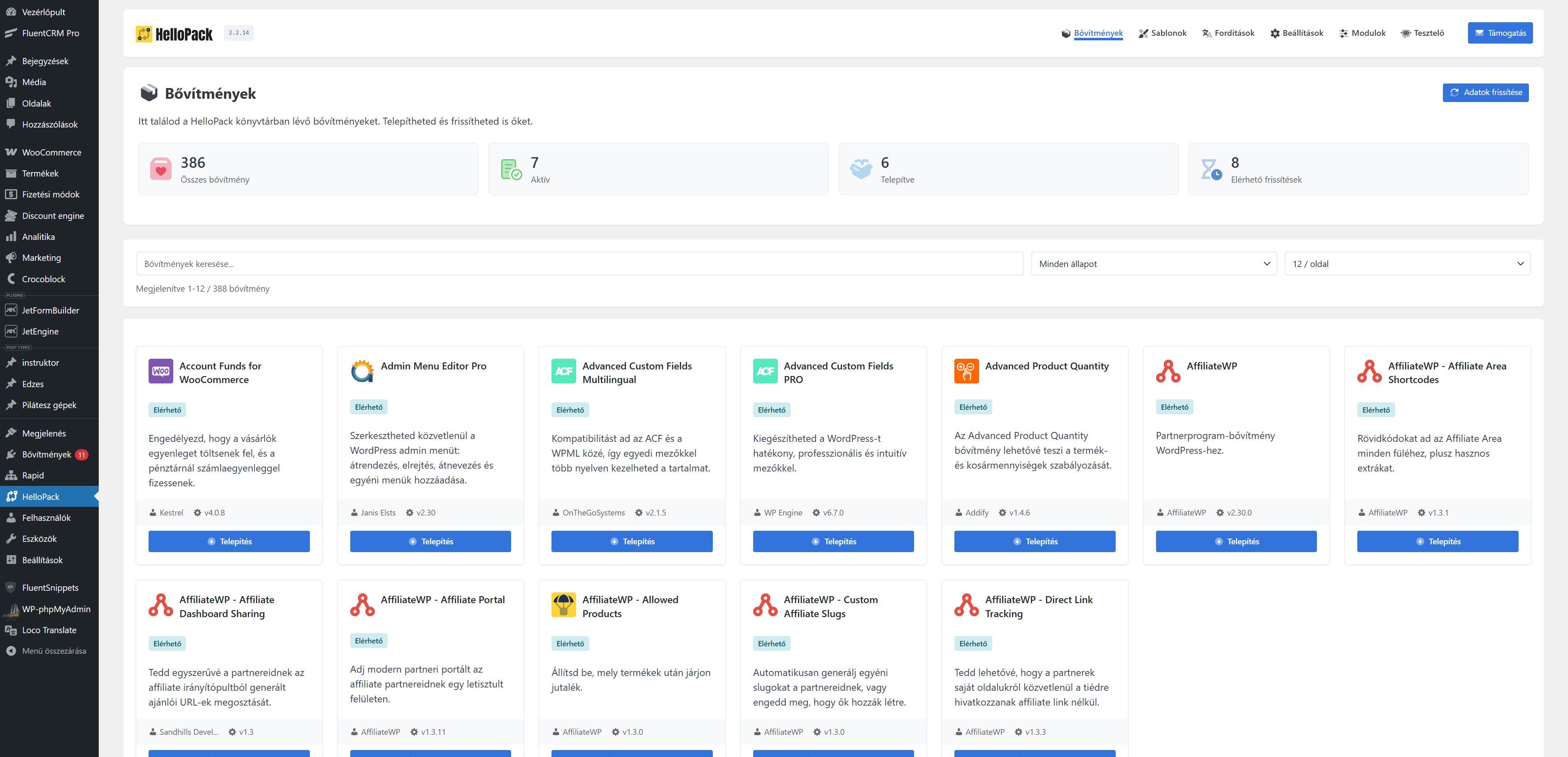 HelloPack-bovitmeny-telepites